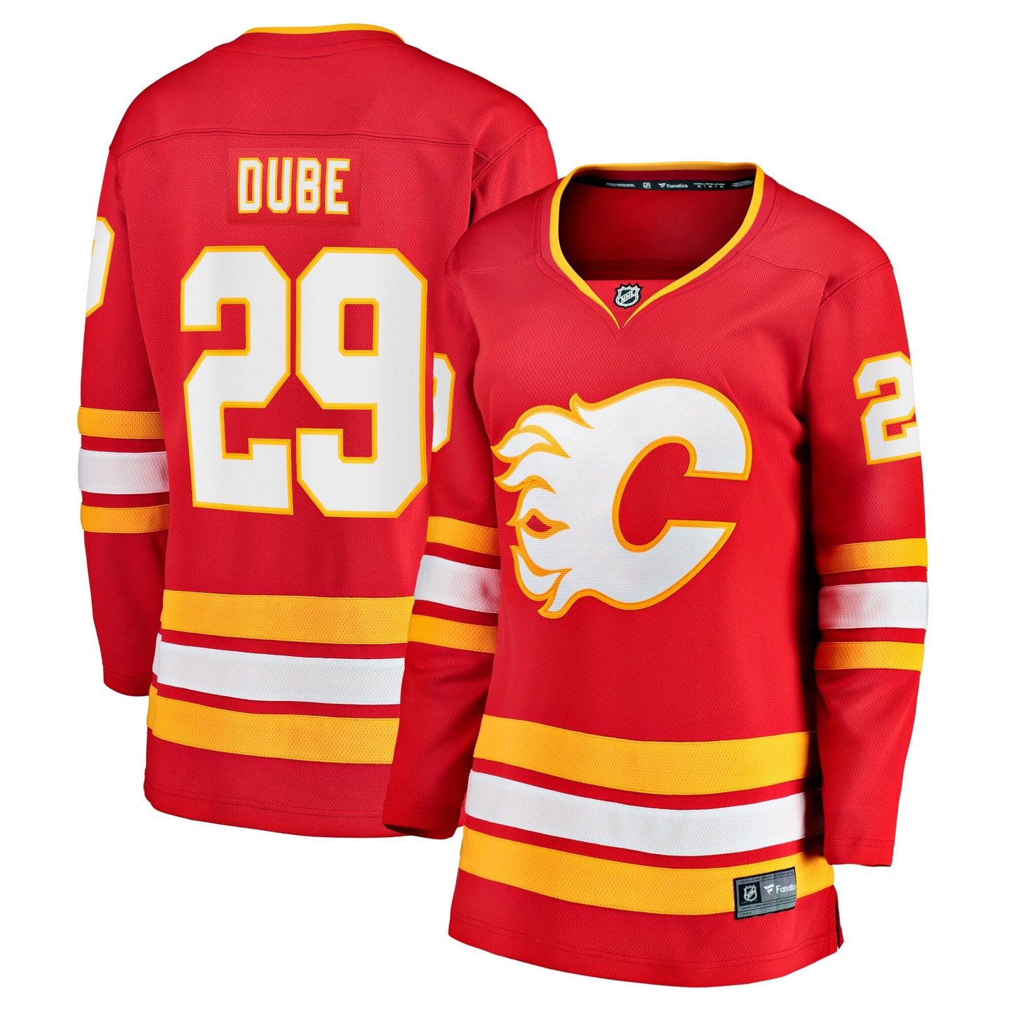 Dillon Dube Calgary Flames Fanatics Branded Women's Home Breakaway Player Jersey - Red