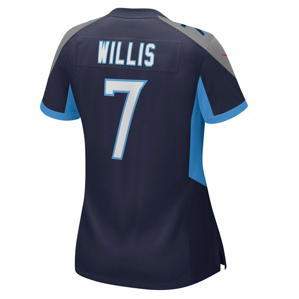 Women's Tennessee Titans Malik Willis Player Game Jersey Navy