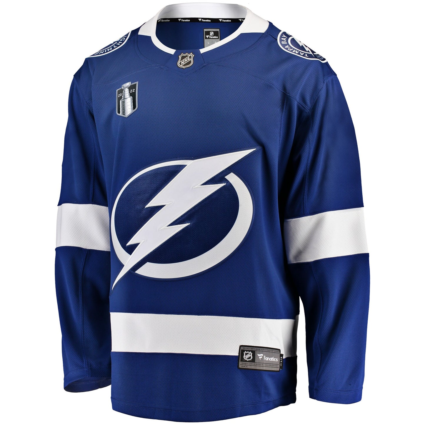 Tampa Bay Lightning Fanatics Branded Home 2022 Stanley Cup Final Breakaway Jersey - Blue