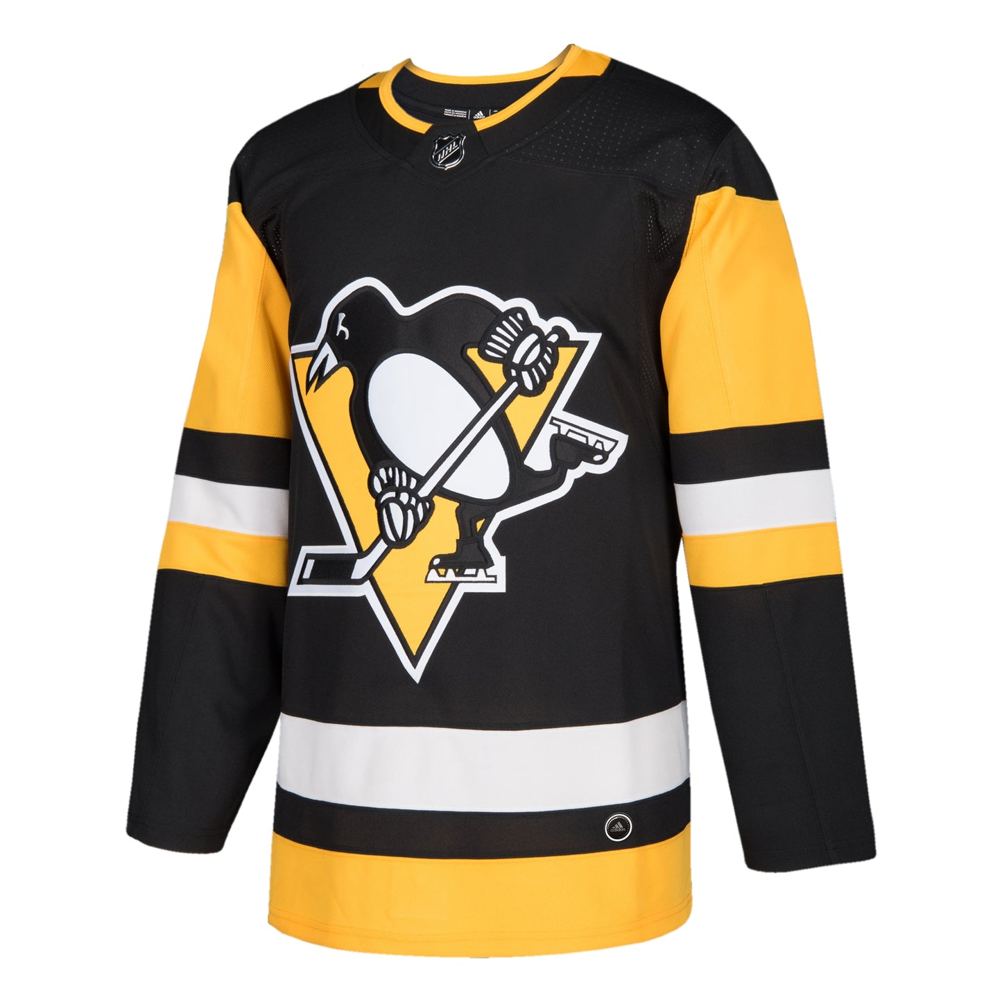 Pittsburgh Penguins adidas Home Authentic Blank Jersey - Black
